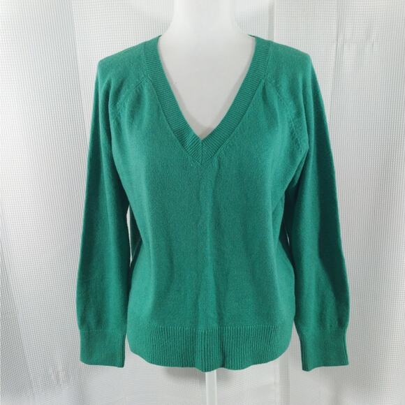 NWOT! OLD NAVY! TEAL GREEN ULTRA SIFT DEEP V-NECK CLASSIC PULLOVER SWEATER! SZ S - Picture 2 of 8
